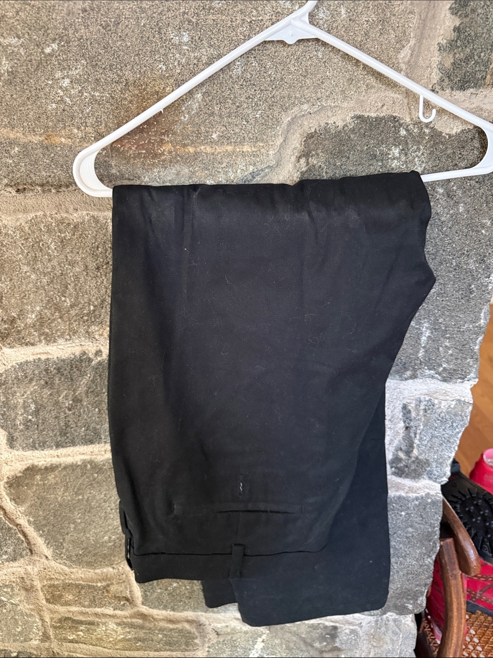 George Black Pants with Cream Trim 38x30
